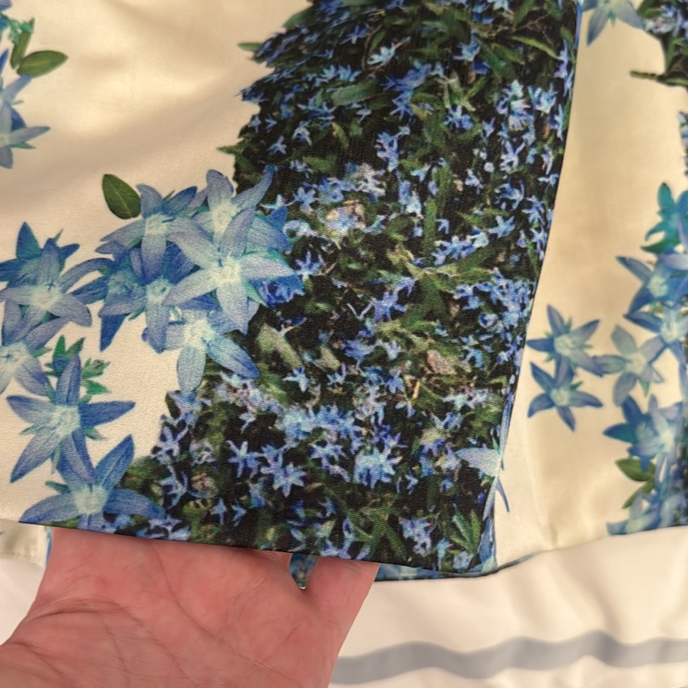 💙Tibi 100% Silk Sidewalk Floral Midi Skirt, brand new with tags - Picture 10 of 15